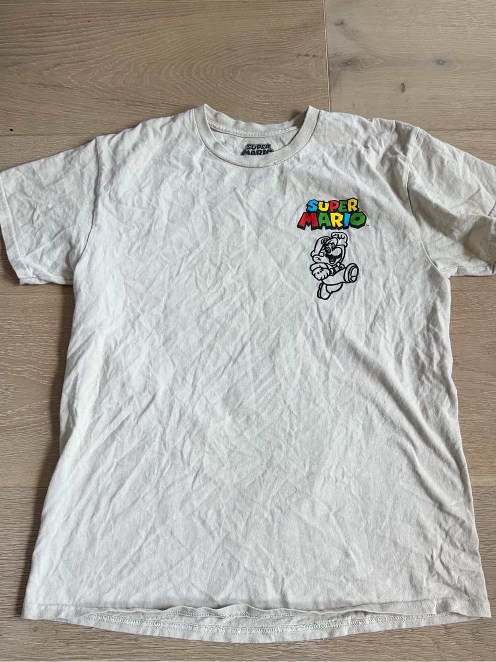 Nintendo White Short Sleeve Super Mario Logo Tee
